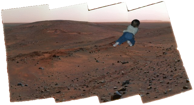 a baby on Mars