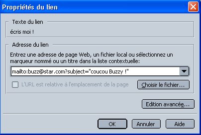 lien vers le mail